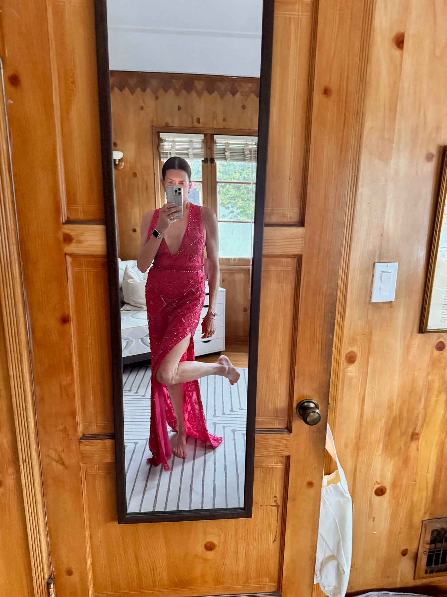 The dress before alterations.